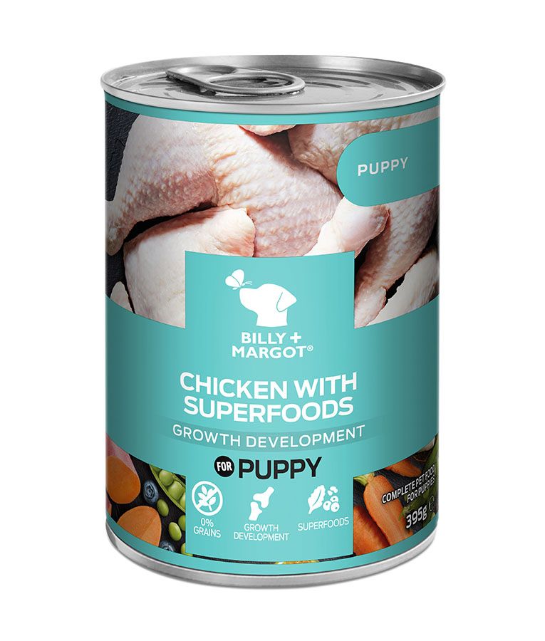 Billy & Margot Puppy Chicken with Superfoods Can