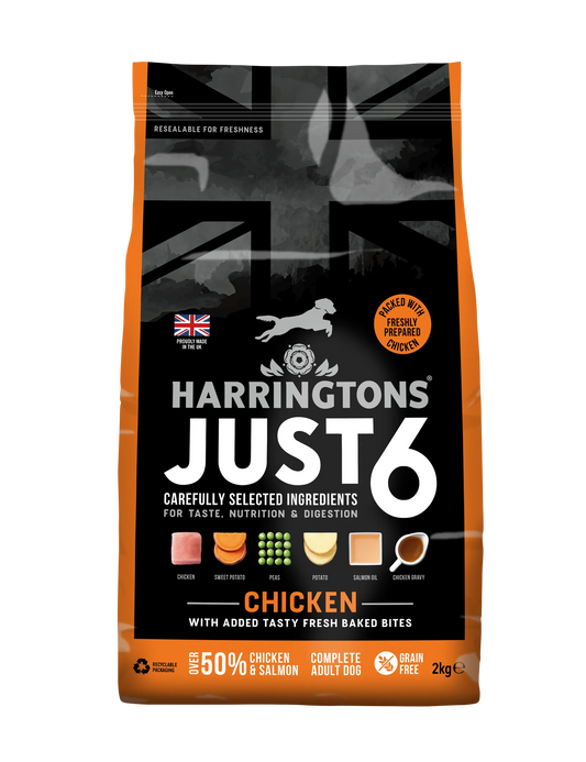 Harringtons Just 6 Chicken Grain Free Dry Dog Food