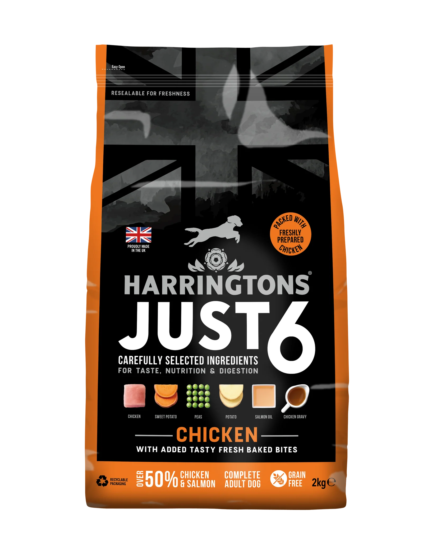 Harringtons Just 6 Chicken Grain Free Dry Dog Food – Animals And Us
