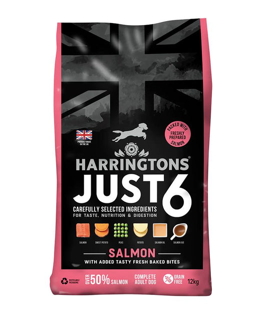 Harringtons Just 6 Salmon Grain Free Dry Dog Food