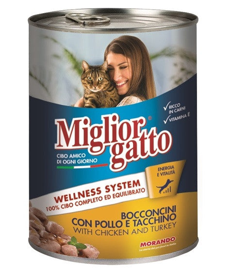 Miglior Pate with Chicken & Turkey Canned Cat Food 405G X 24