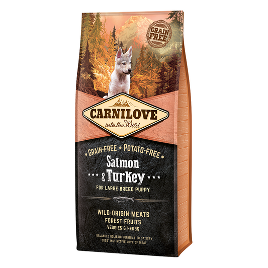 Carnilove Salmon & Turkey For Large Breed Puppies 12kg