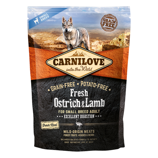 Carnilove Fresh Ostrich & Lamb For Small Breed Adult Dogs