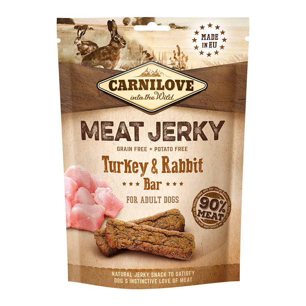 Carnilove Jerky Snack Turkey & Rabbit Bar 100g