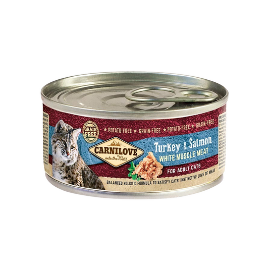 Carnilove Turkey & Salmon For Adult Cats (Wet Food Cans) 12x100g