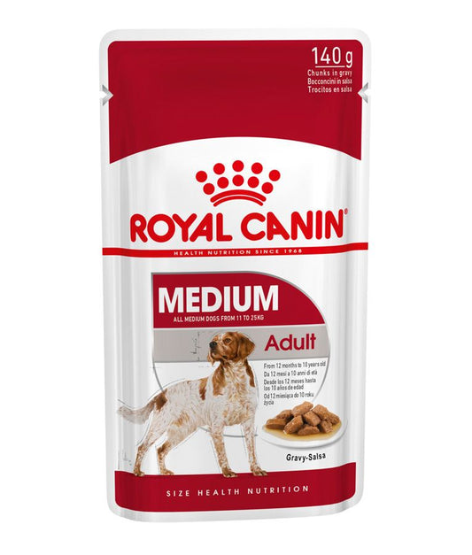 Royal Canin Medium Adult Wet Food Pouches 10x140g