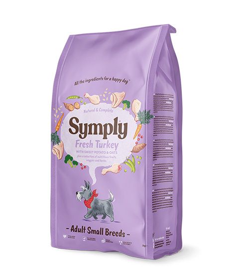 Symply Fresh Turkey Adult Small Breeds Dry Dog 2KG