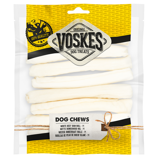 Voskes White Beef Skin Roll M (8 Pcs)